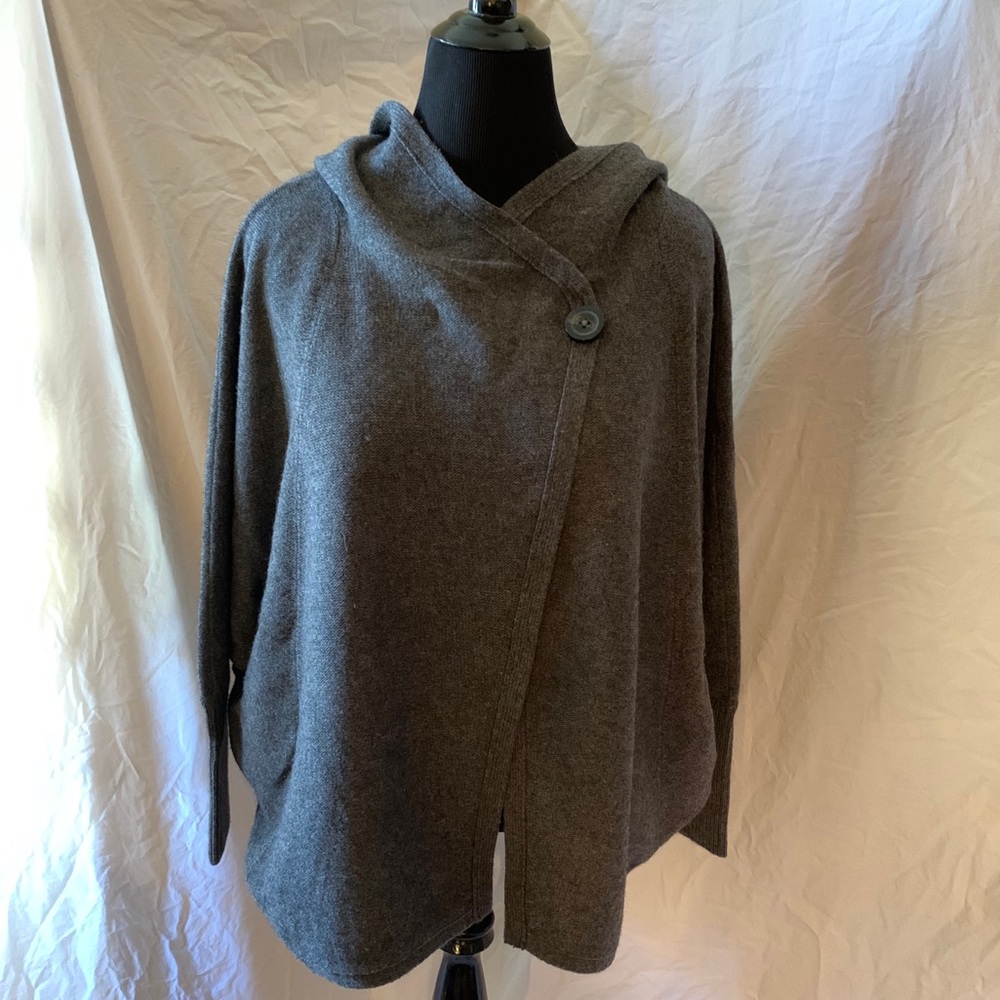 JOIE Clementine Dolman Button Cardigan Wrap Grey